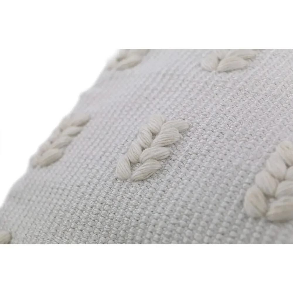 Divine Home Copenhagen Indoor/Outdoor Accent Throw Pillow, White/Ivory 17